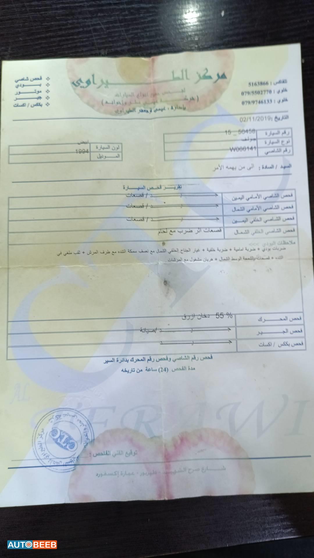 فولكس فاجن جولف MK 1994