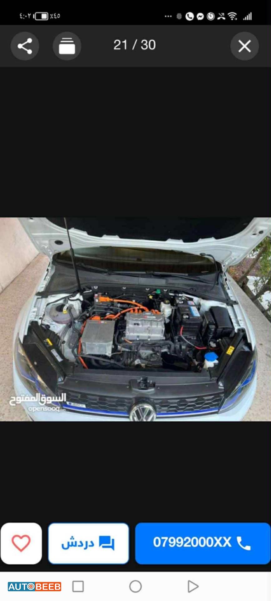 فولكس فاجن E-جولف 2019