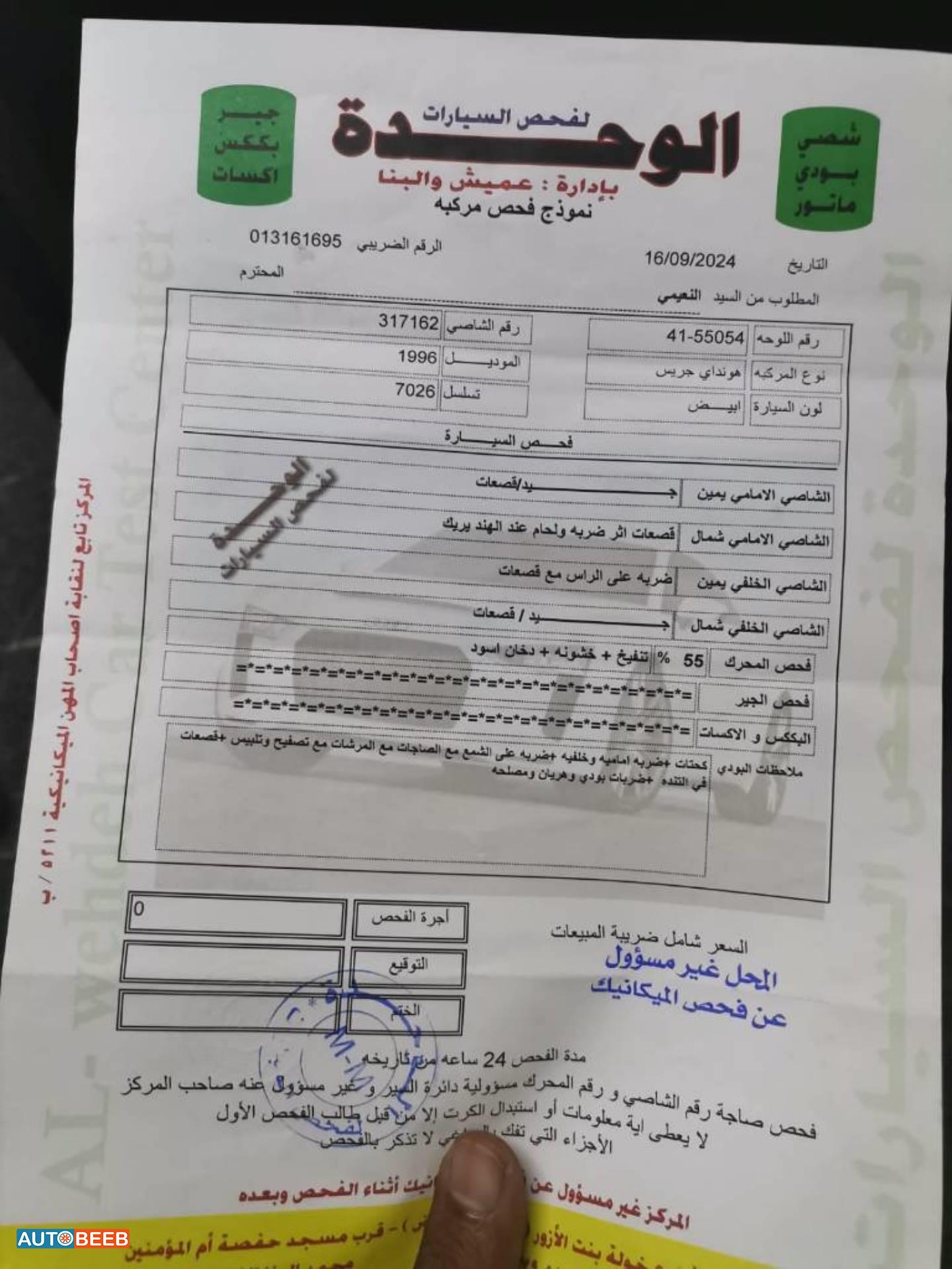 Minivan Hyundai 1996