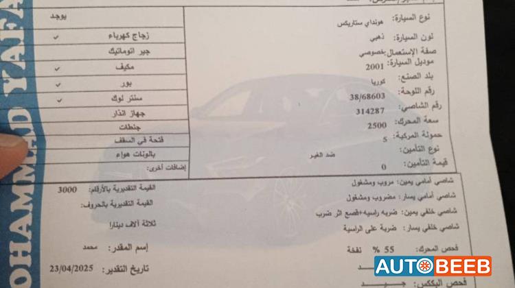 Minibus Hyundai 2001