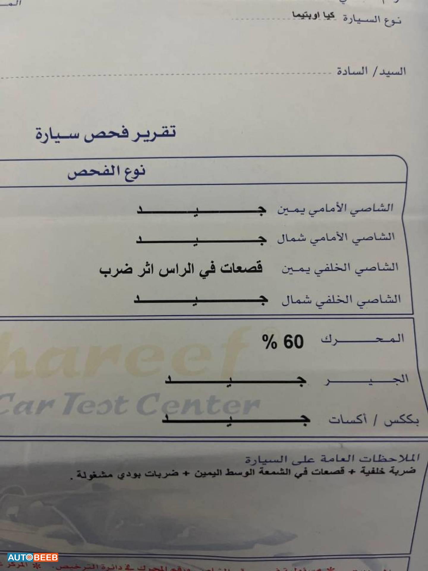 كيا اوبتيما 2012