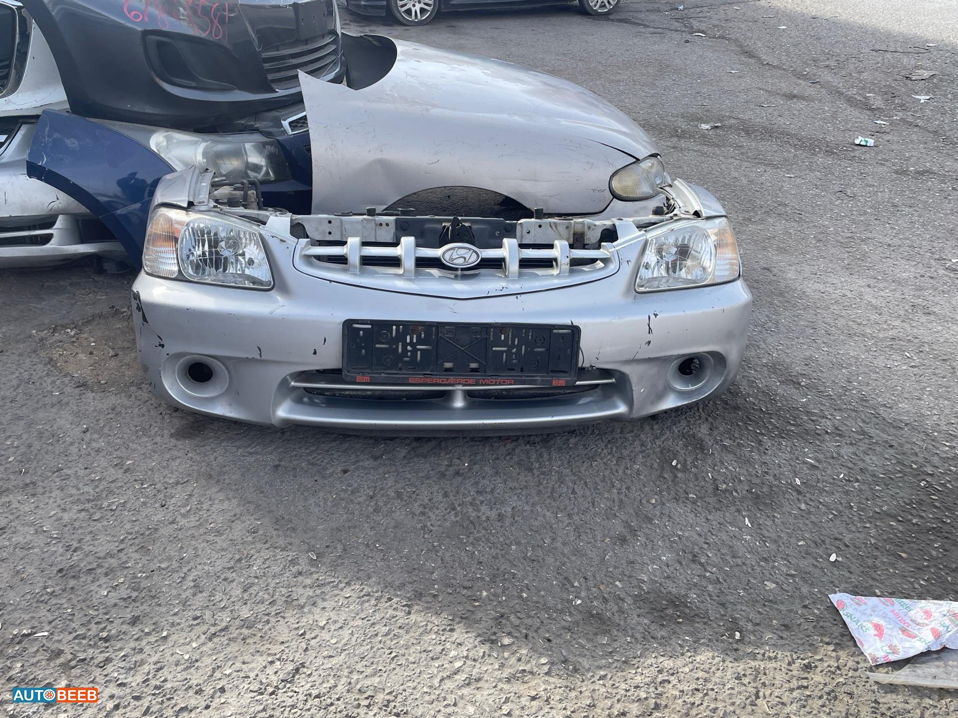 واجهة امامية طمبون اضوية يمين شمال هيونداي فيرنا 2001 2002 2003 2004