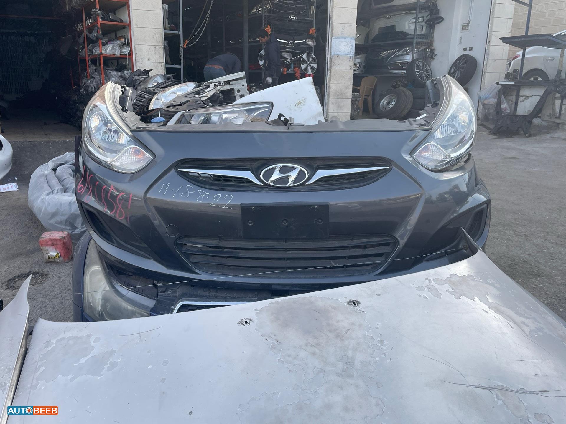 واجهة امامية طمبون اضوية يمين شمال هيونداي اكسنت 2012 2013 2014 2015