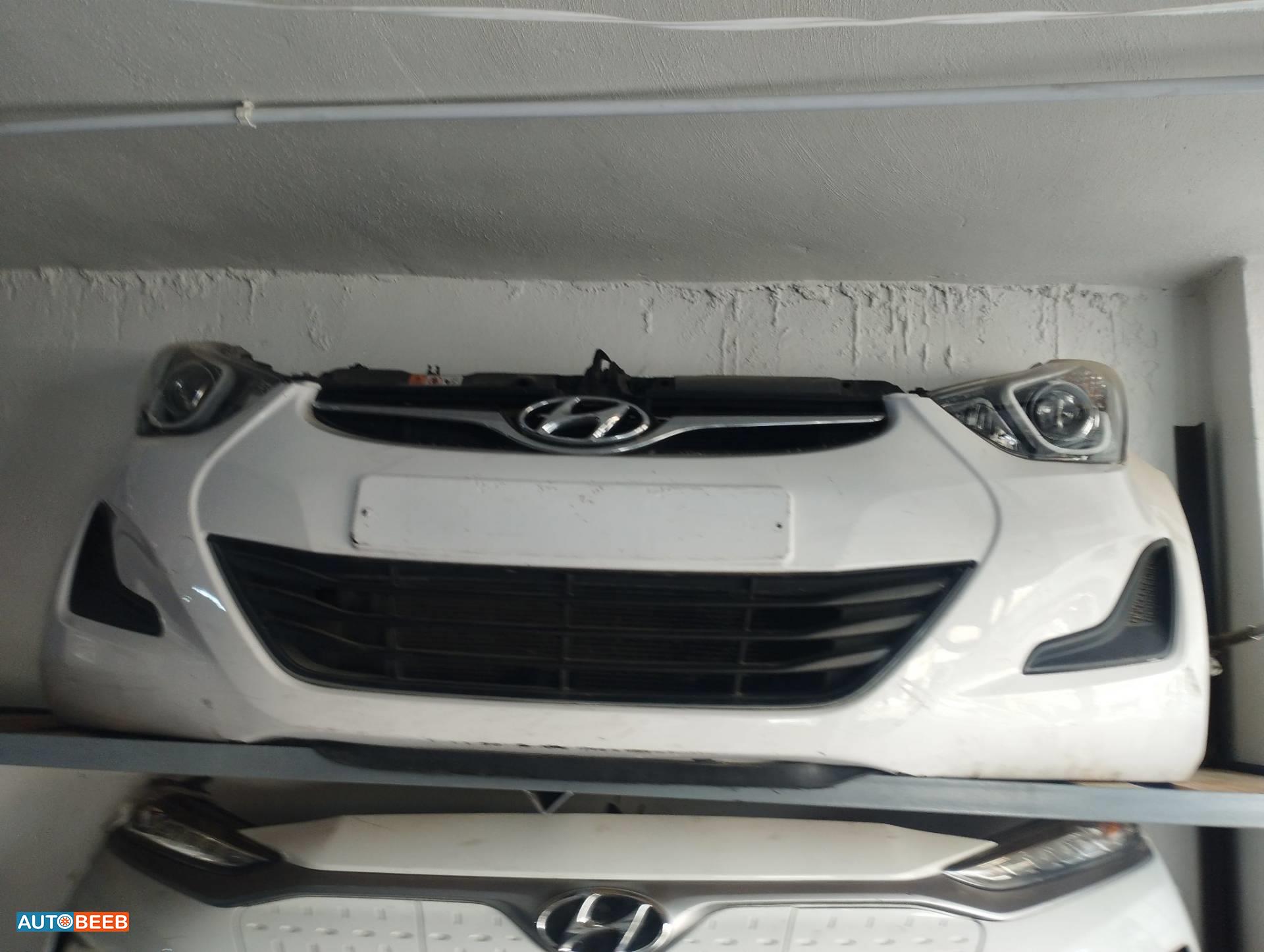 واجهه اماميه طمبون اضويه اماميه يمين شمال هونداي افانتي md 2016