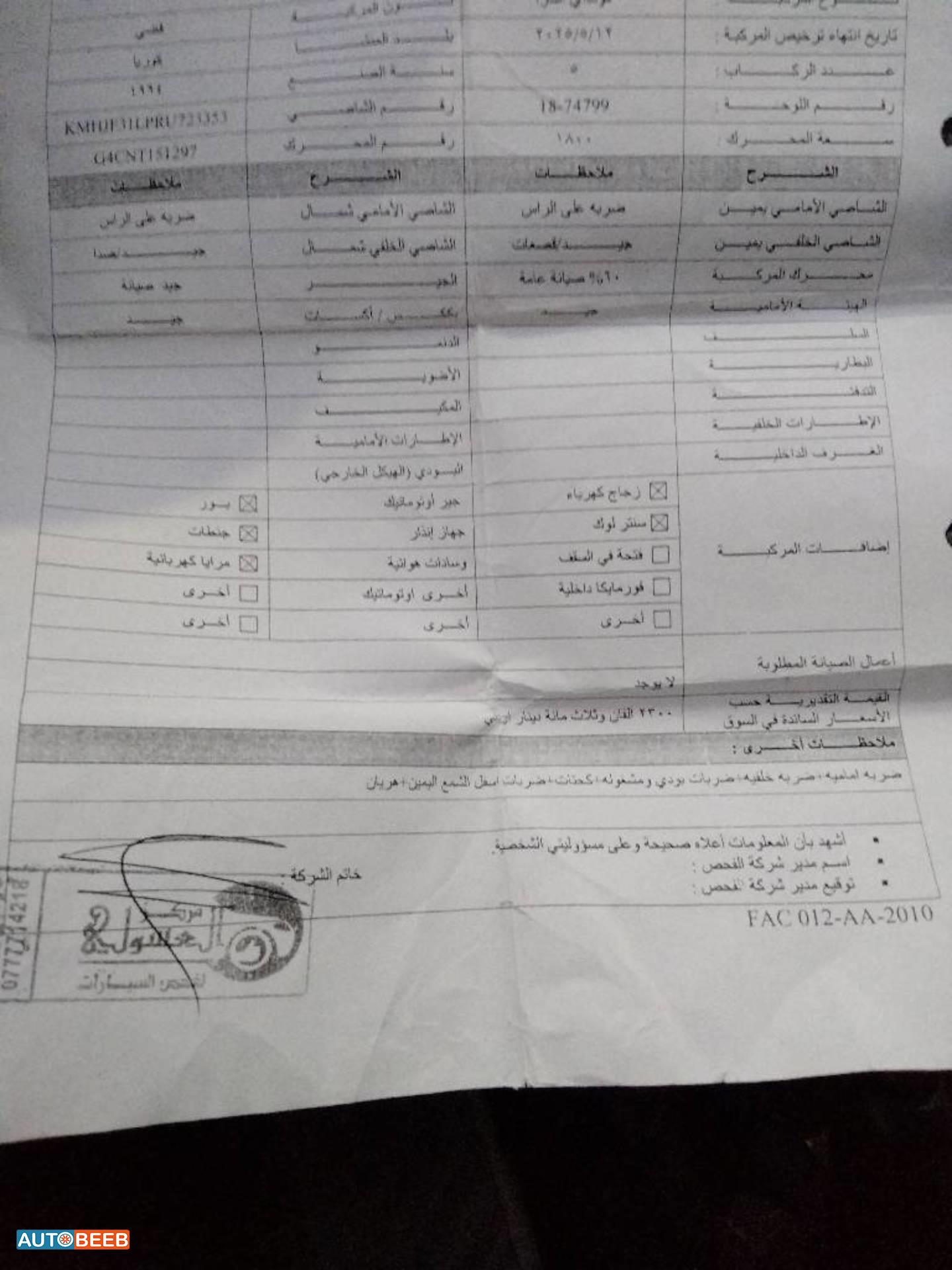 هيونداي النترا 1994