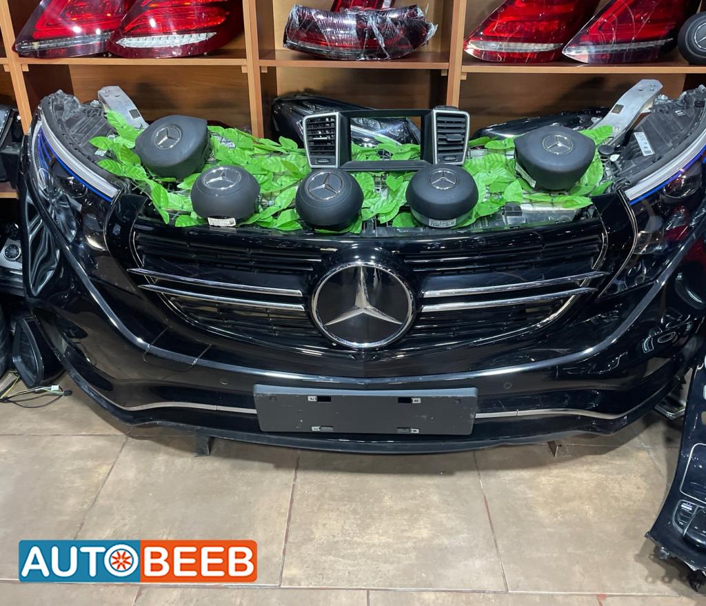 واجهة امامية طمبون اضوية يمين شمال مرسيدس EQC400 2024 2025