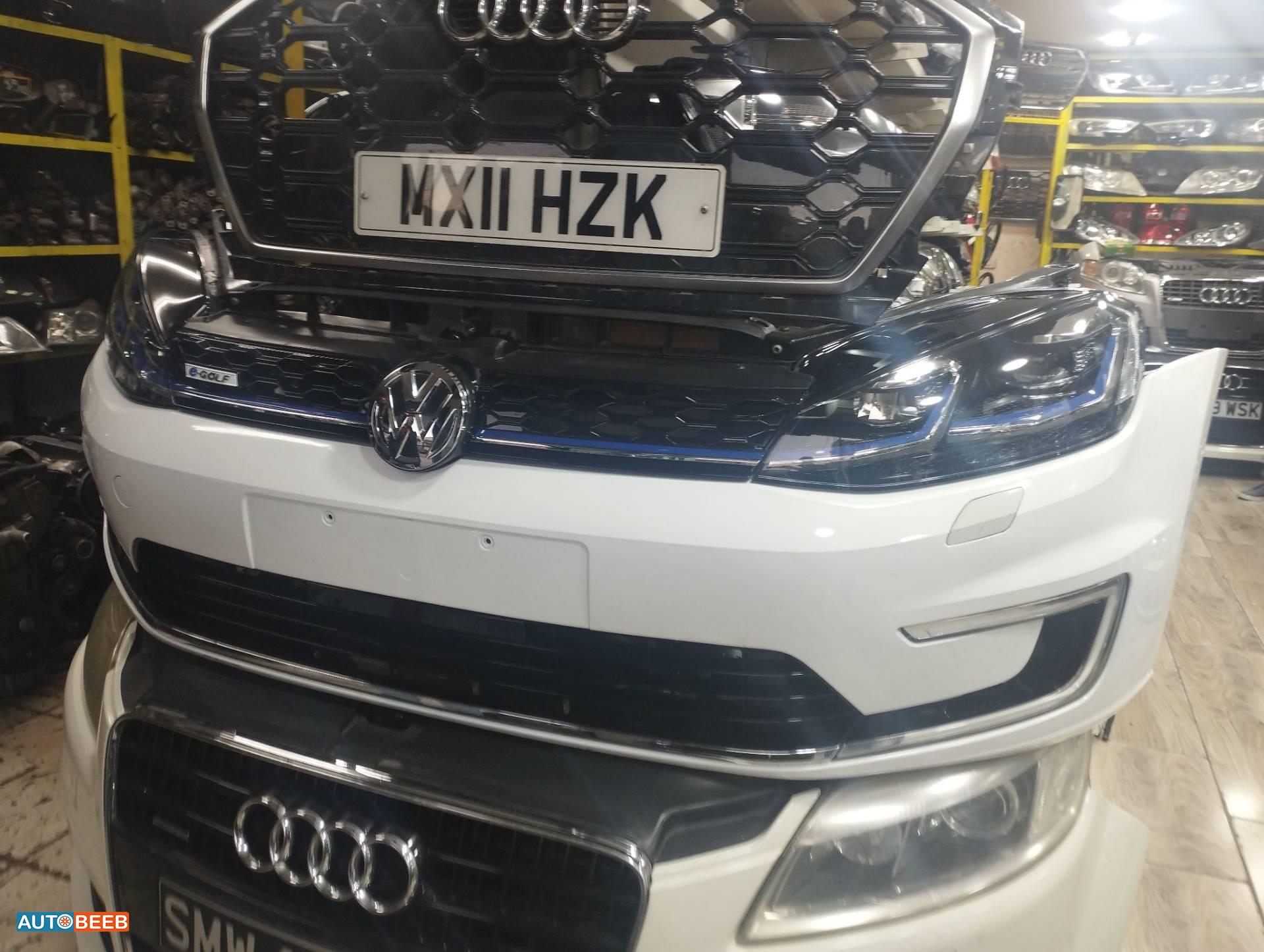 واجهه اماميه طمبون اضويه يمين شمال فولكس فاجن اي جولف 2019 2020 2021