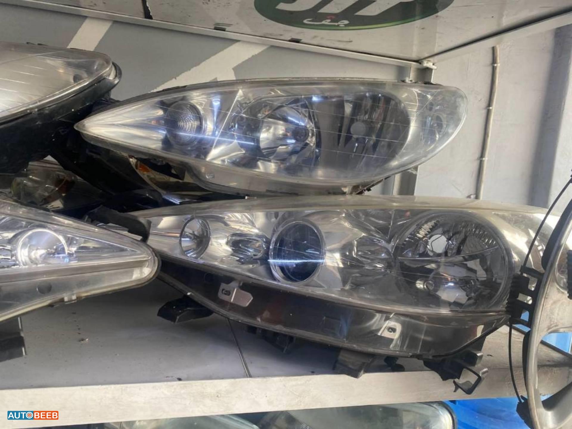 ضوي امامي يمين شمال بيجو 206 2000 2001 2002 2003 2004 2005 2006 2007