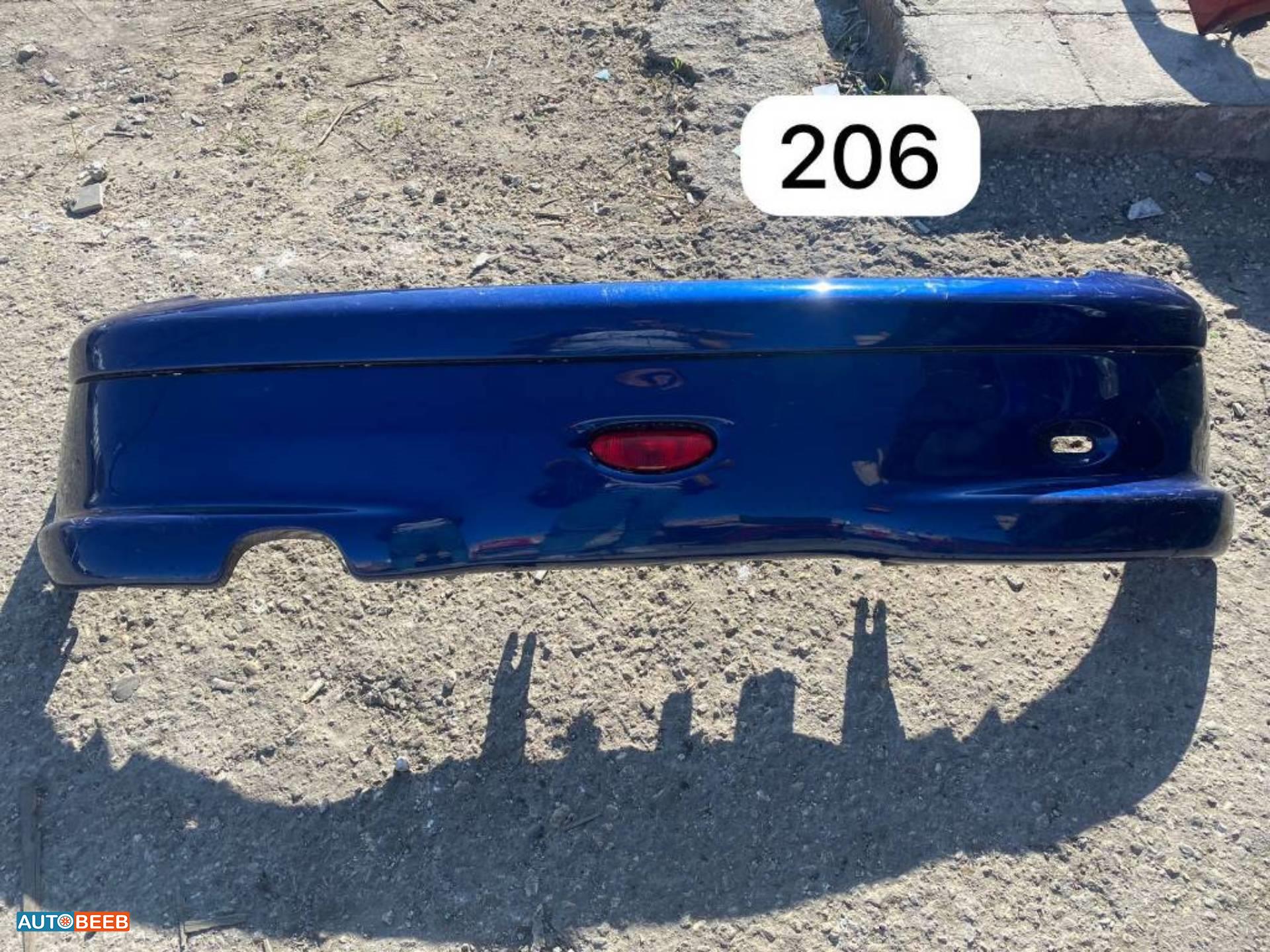 طمبون خلفي بيجو 206 2002 2003 2004 2005 2006 2007 2008 2009 2010