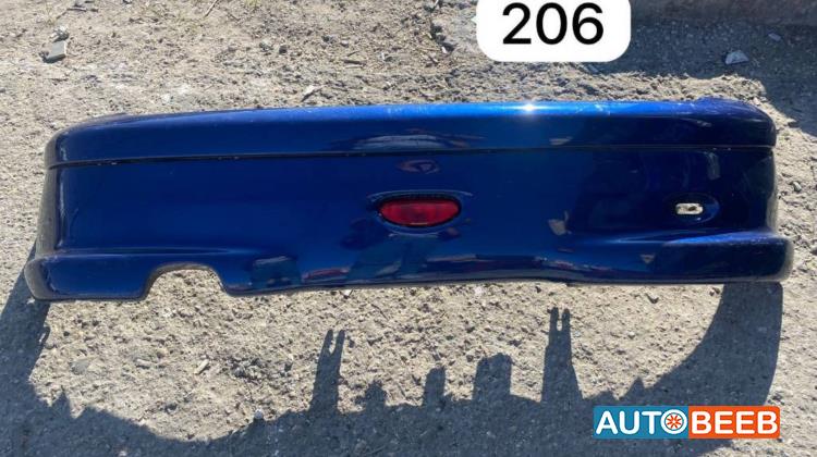 طمبون خلفي بيجو 206 2002 2003 2004 2005 2006 2007 2008 2009 2010