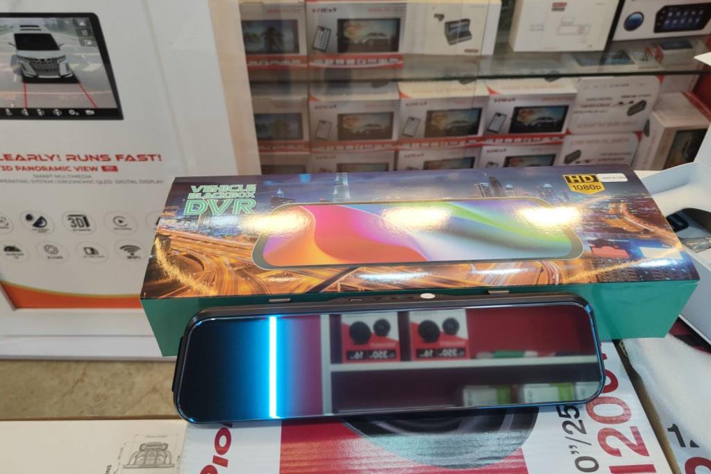 شاشة DVR تسجيل كاميرات أمامي خلفي