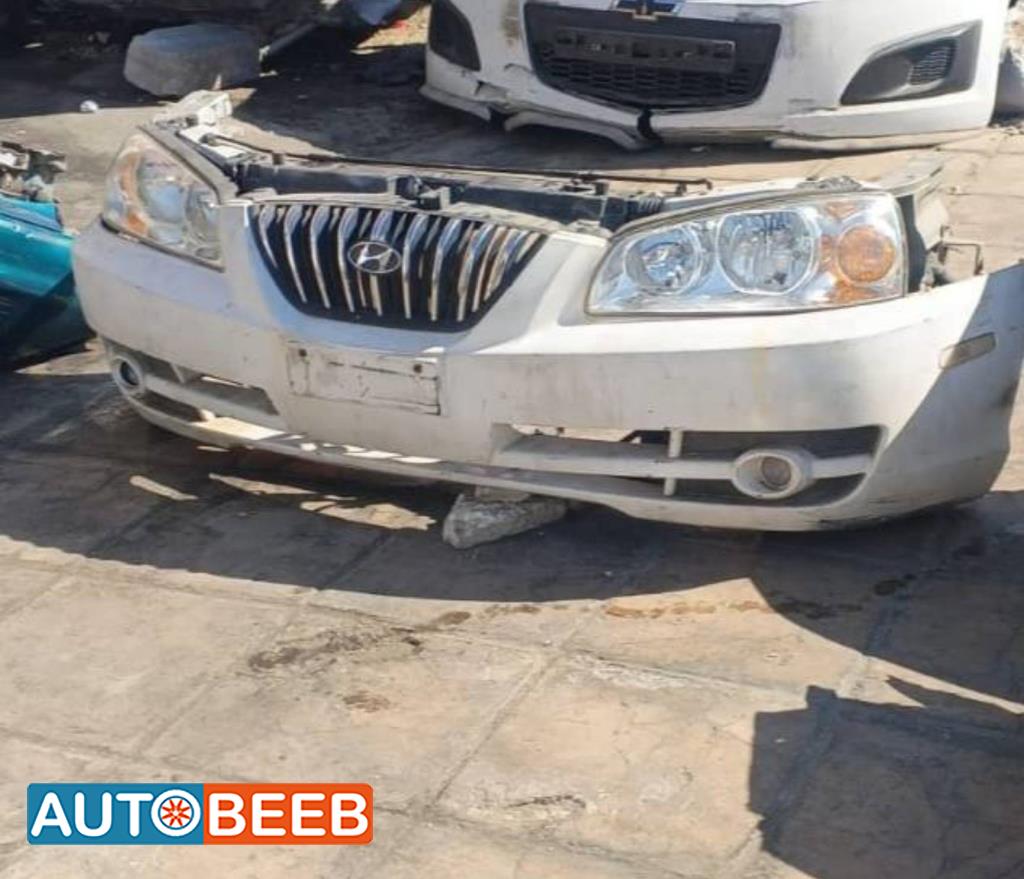 واجهة أمامية طمبون اضوية يمين شمال هيونداي النترا xd 2005 2006 
