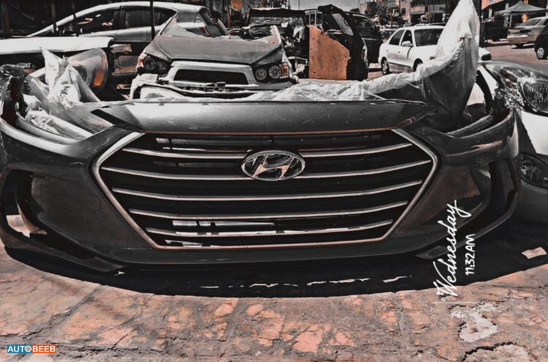 واجهة أمامية طمبون اضوية يمين شمال هيونداي افانتي ad 2017 2018