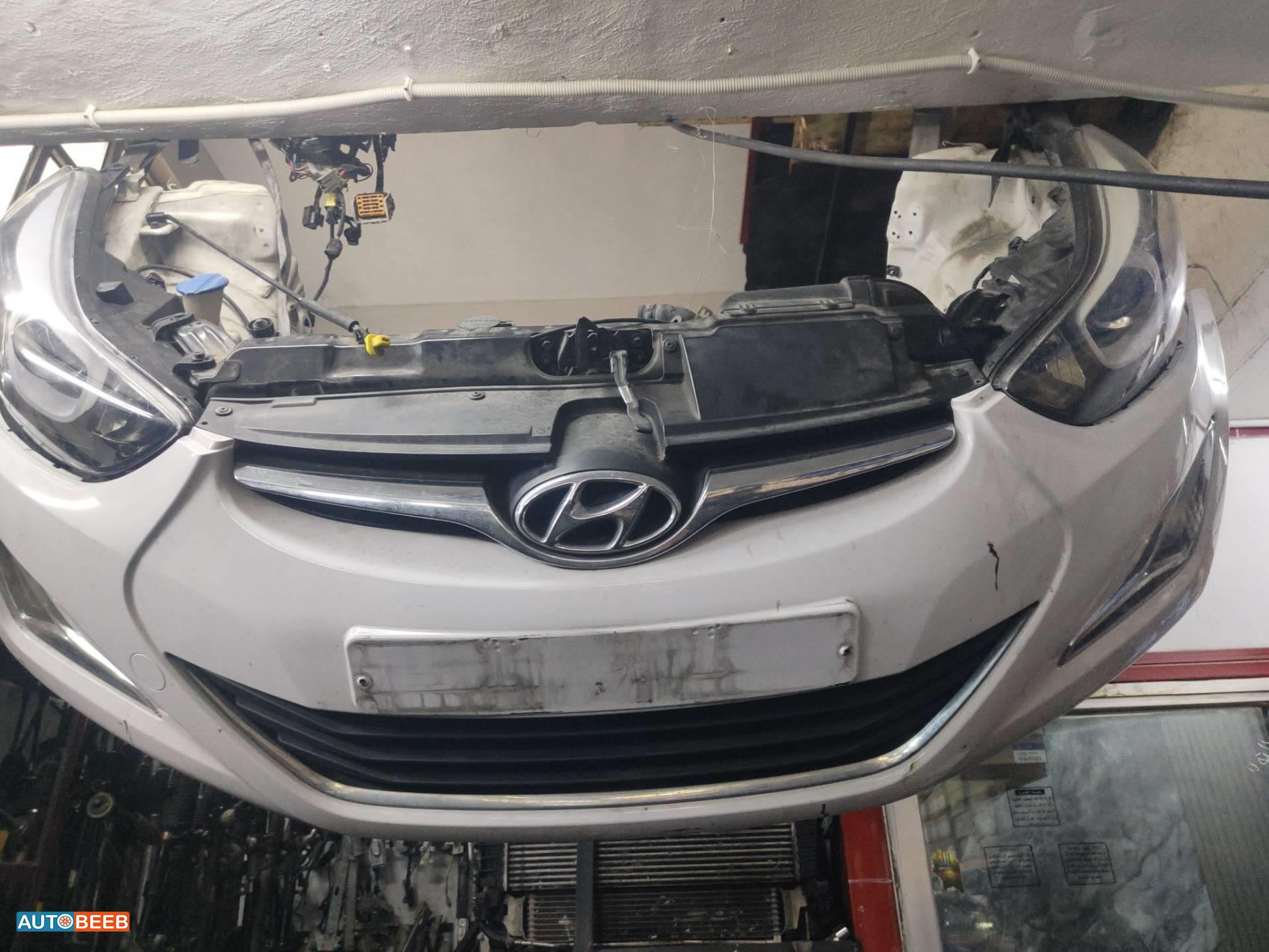 واجهة أمامية طمبون اضوية يمين شمال هيونداي افانتي md 2015 2016