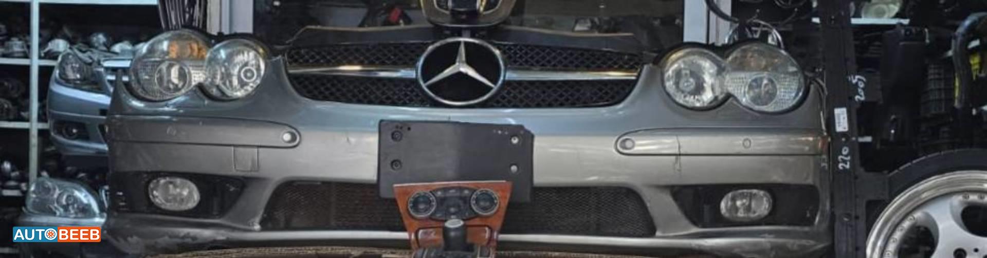 واجهة أمامية طمبون اضوية يمين شمال مرسيدس sl500 2003 2004 2005 2006 