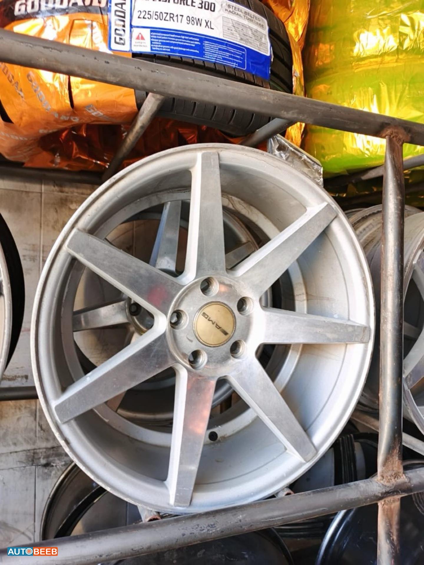 طقم جنطات 5 براغي 18 كامل 4 مجوف