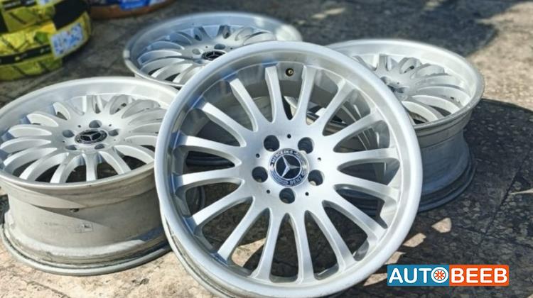 طقم جنطات مرسيدس 5 براغي 18