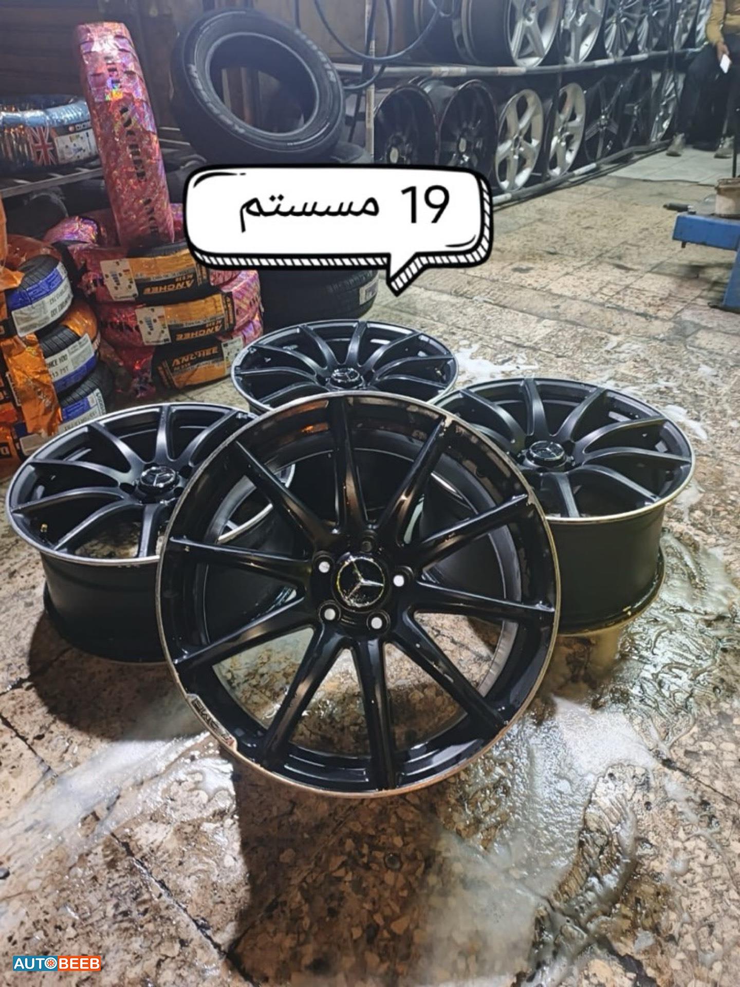 طقم جنطات مرسيدس 5 براغي 19