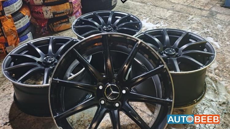 طقم جنطات مرسيدس 5 براغي 19