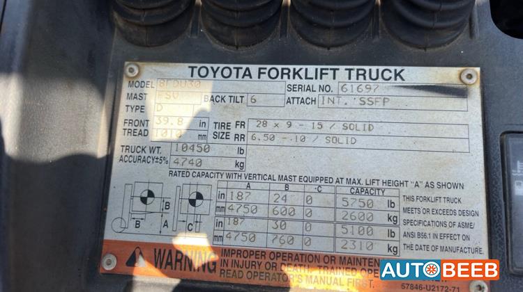 Forklift Toyota 2016