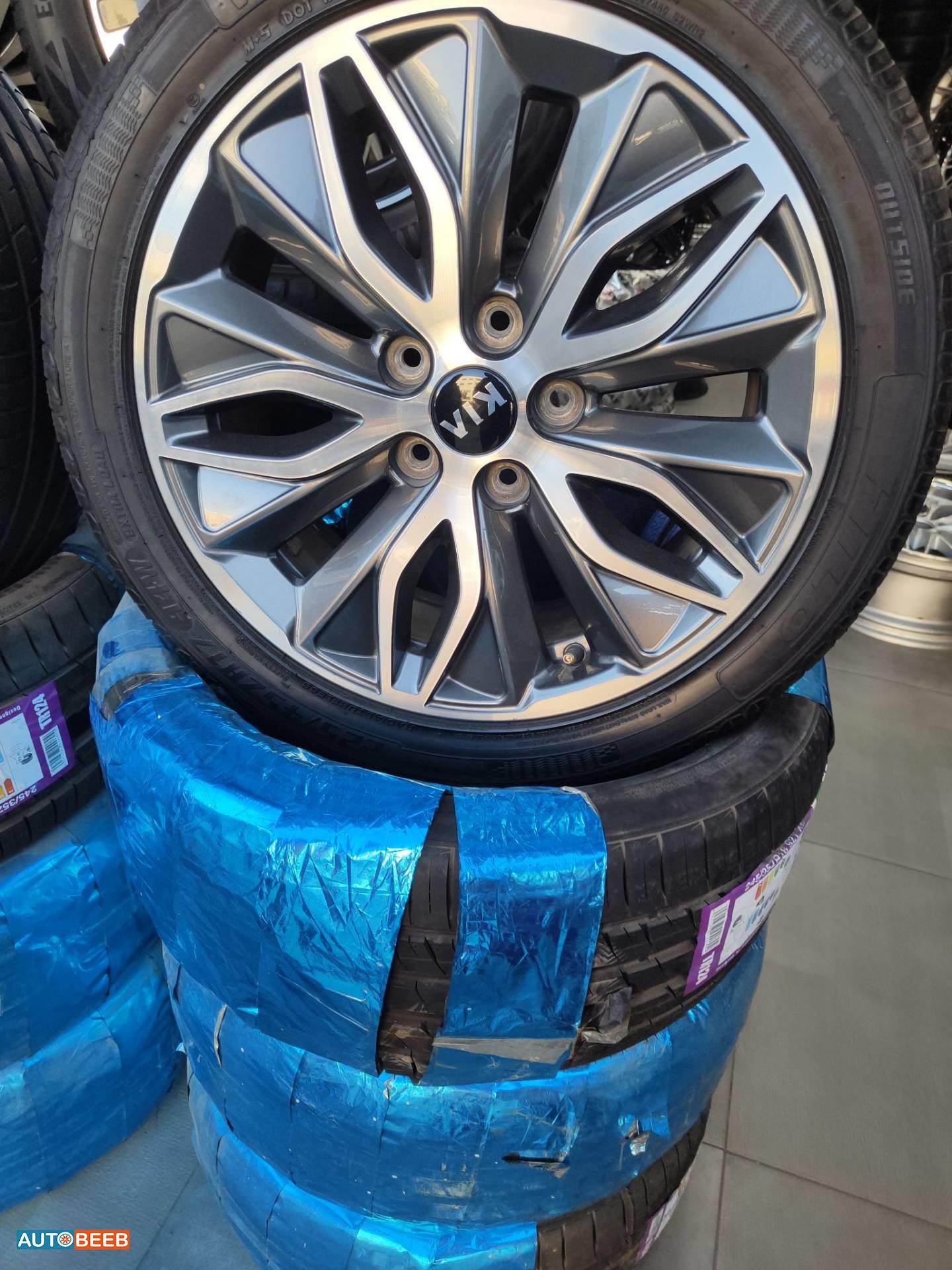 طقم جنطات مع كوشوك كيا اوبتيما 5 براغي 17