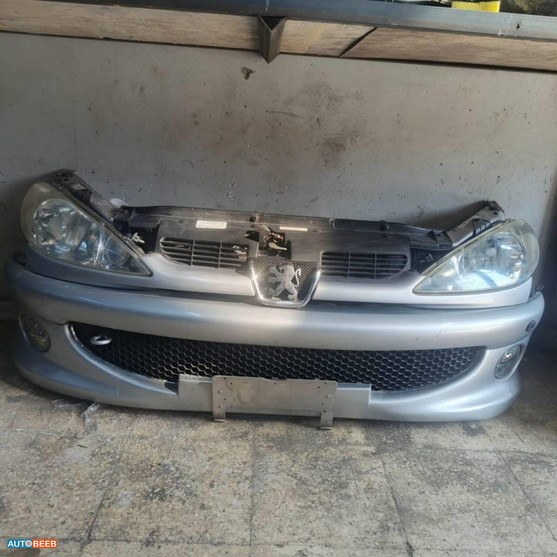 واجهة أمامية طمبون اضوية يمين شمال بيجو 206 2002 2003 2004 2005 2006 