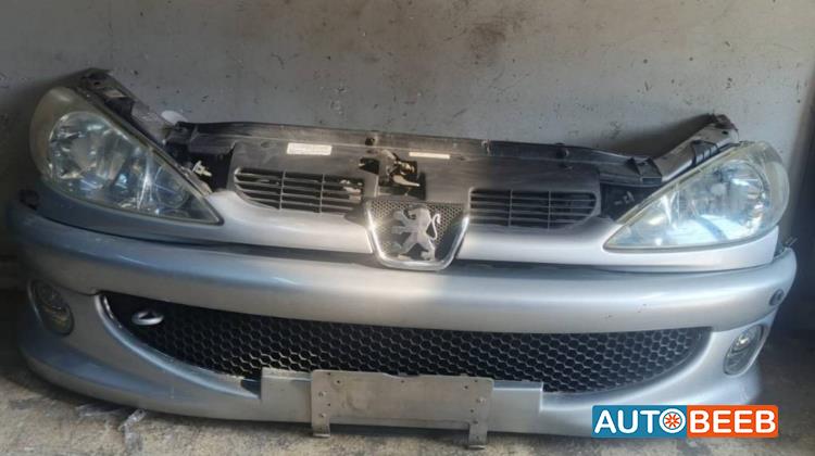 واجهة أمامية طمبون اضوية يمين شمال بيجو 206 2002 2003 2004 2005 2006 