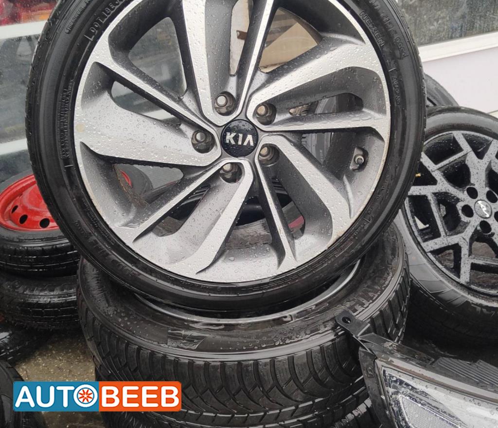 طقم جنطات مع كوشوك كيا نيرو 5 براغي 18 2018