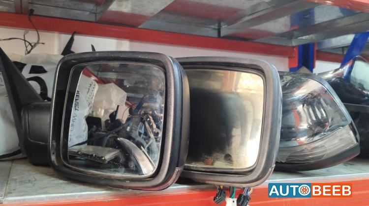 مرآة جانبية يمين شمال ضب كهرباء كروم و عادي دودج رام 2014 2015 2016 