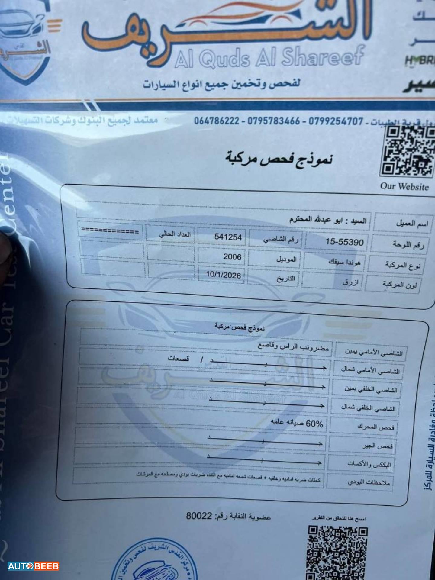 هوندا سيفيك 2006