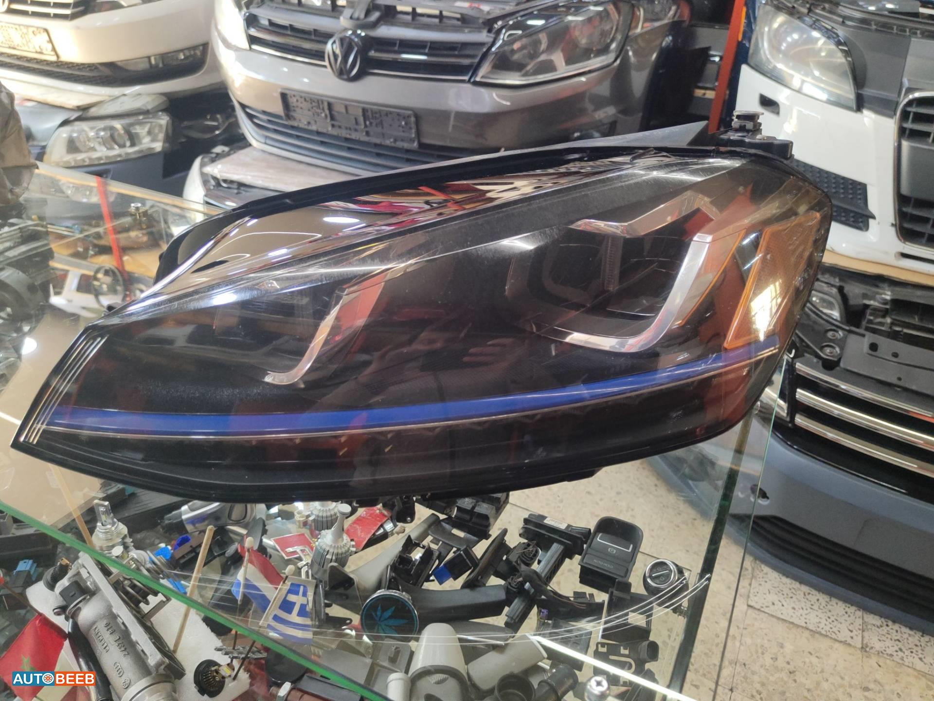 ضوء امامي يمين شمال فولكس فاجن e جولف 2015 2016 2017