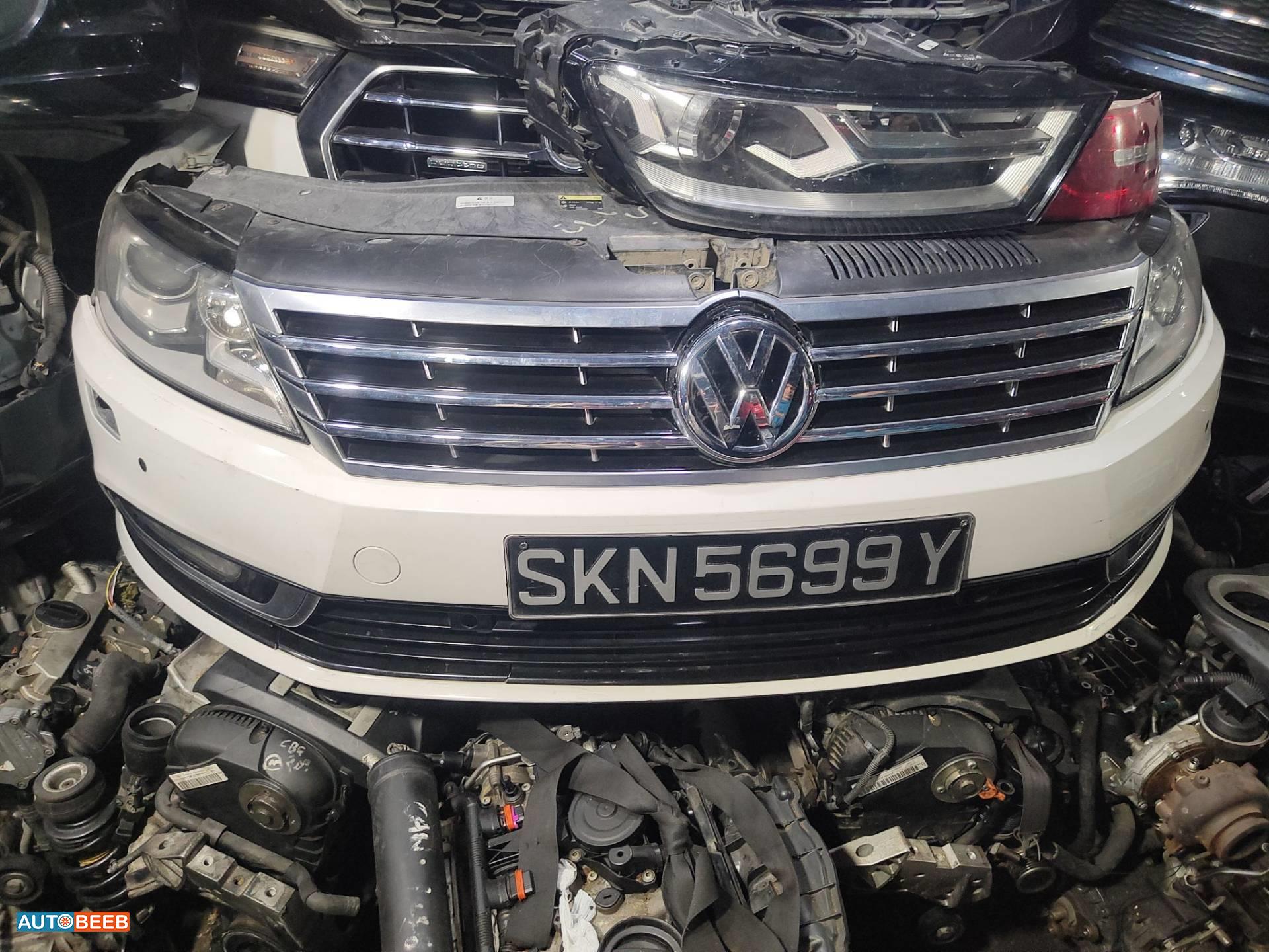 واجهة أمامية طمبون اضوية يمين شمال فولكس فاجن باسات سي سي 2012 2013 