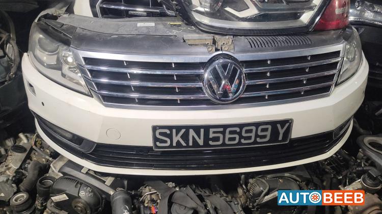 واجهة أمامية طمبون اضوية يمين شمال فولكس فاجن باسات سي سي 2012 2013 