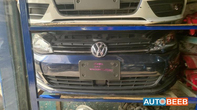 واجهة أمامية طمبون اضوية يمين شمال فولكس فاجن e جولف 2017 2018