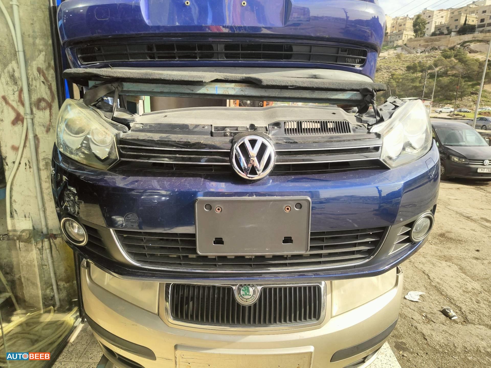 واجهة أمامية طمبون اضوية يمين شمال فولكس فاجن جولف Mk6 2009 2010 2011