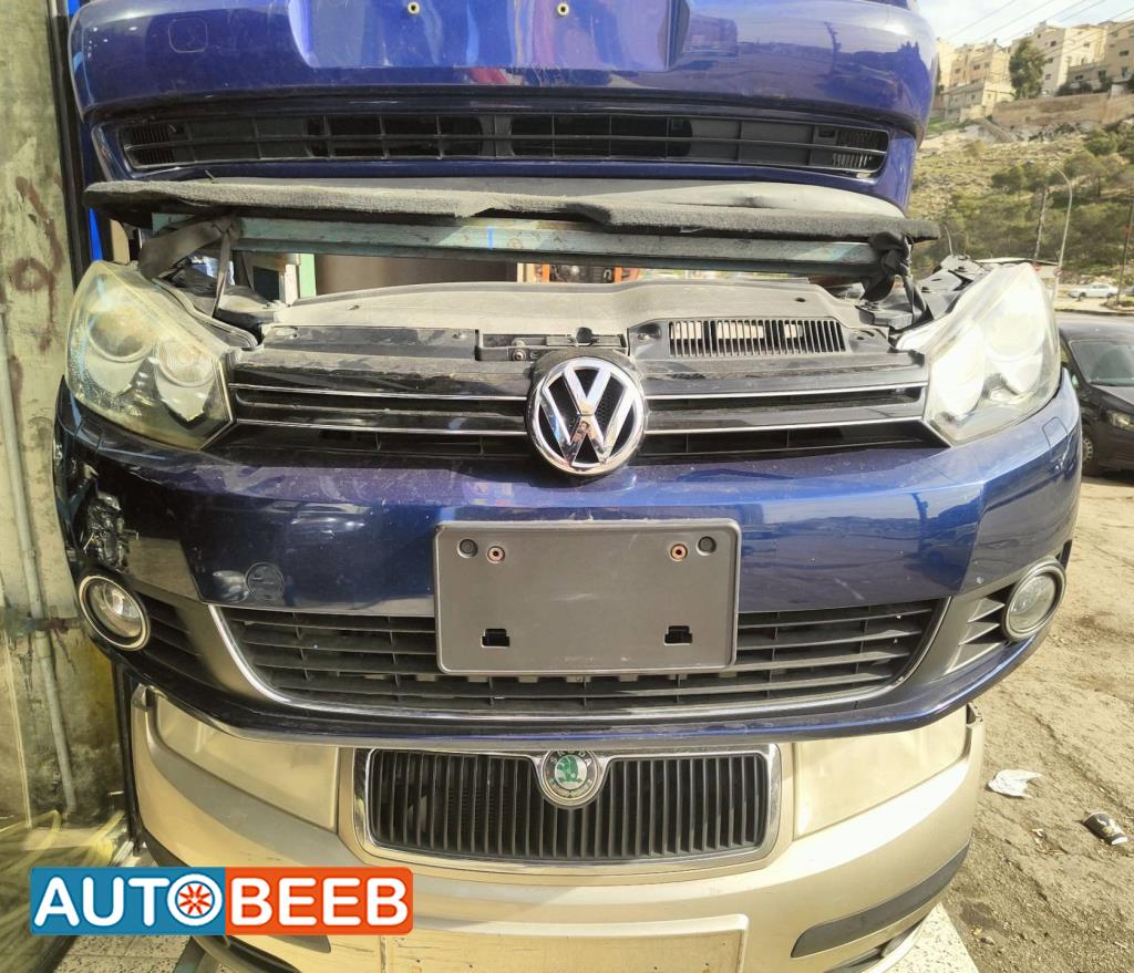 واجهة أمامية طمبون اضوية يمين شمال فولكس فاجن جولف Mk6 2009 2010 2011