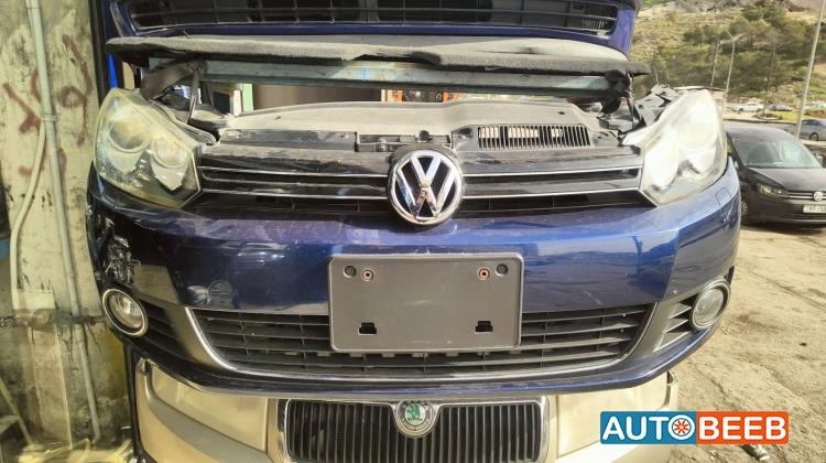 واجهة أمامية طمبون اضوية يمين شمال فولكس فاجن جولف Mk6 2009 2010 2011