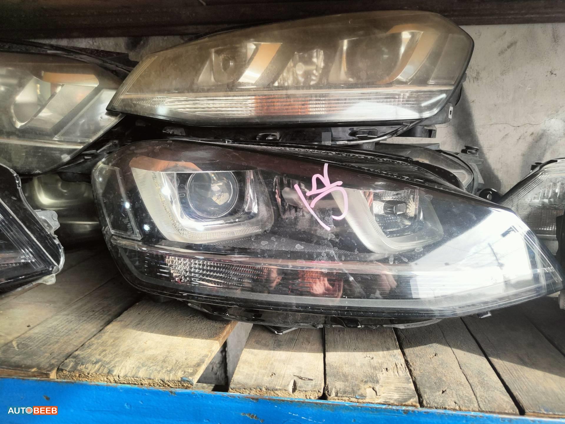 ضوء امامي يمين شمال فولكس فاجن جولف MK7 2014 2015 2016 2017