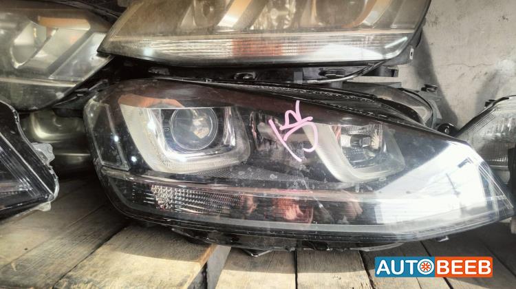 ضوء امامي يمين شمال فولكس فاجن جولف MK7 2014 2015 2016 2017