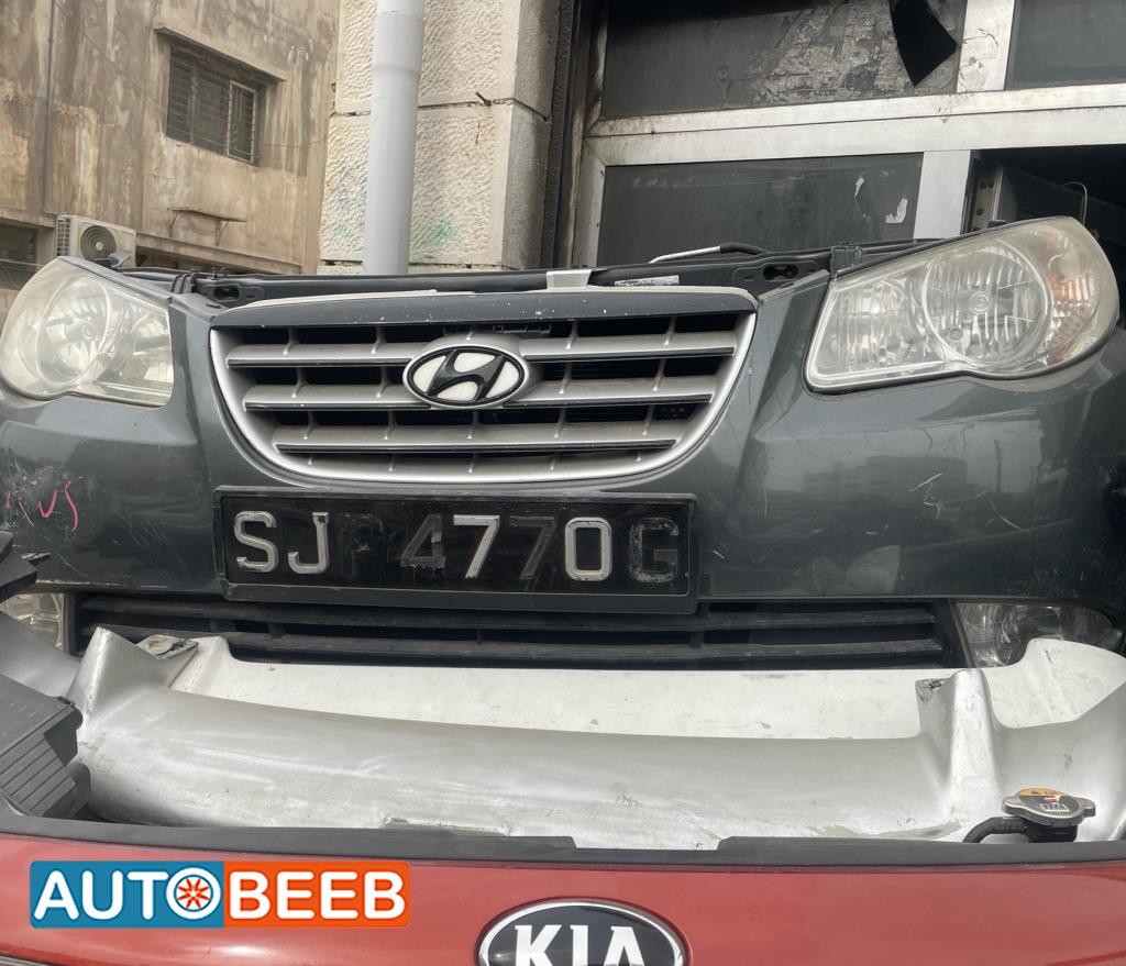 واجهة امامية طمبون اضوية يمين شمال هيونداي افانتي 2007 2008 2009 2010