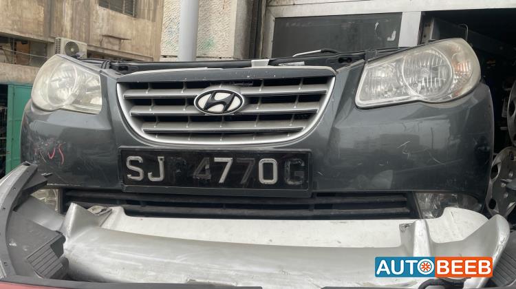 واجهة امامية طمبون اضوية يمين شمال هيونداي افانتي 2007 2008 2009 2010