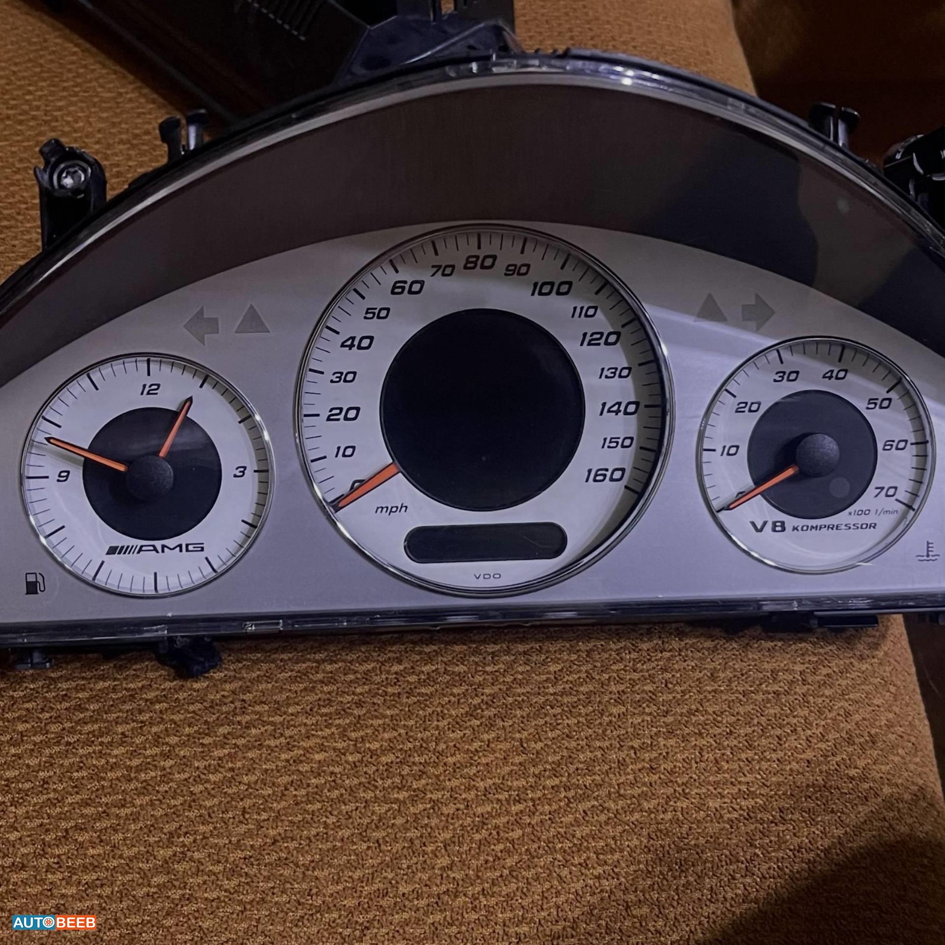 تابلوه ساعات مرسيدس E200 amg 2007 2008