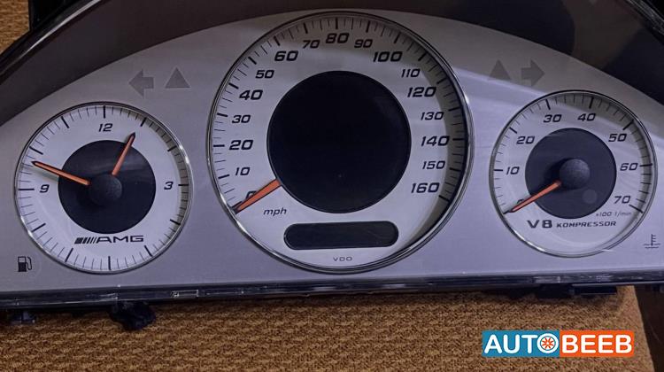 تابلوه ساعات مرسيدس E200 amg 2007 2008