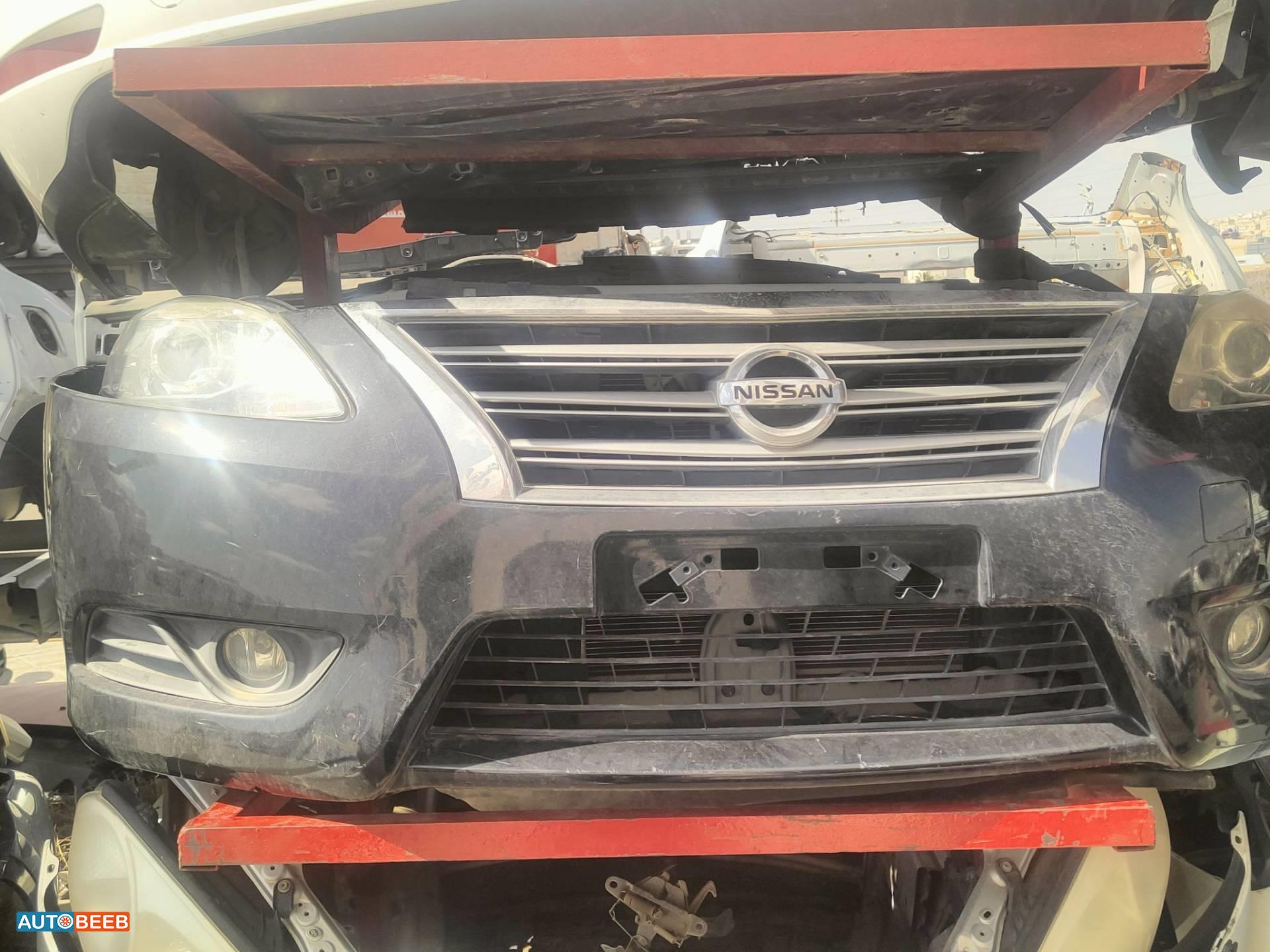 واجهة أمامية طمبون اضوية يمين شمال نيسان سنترا 2012 2013