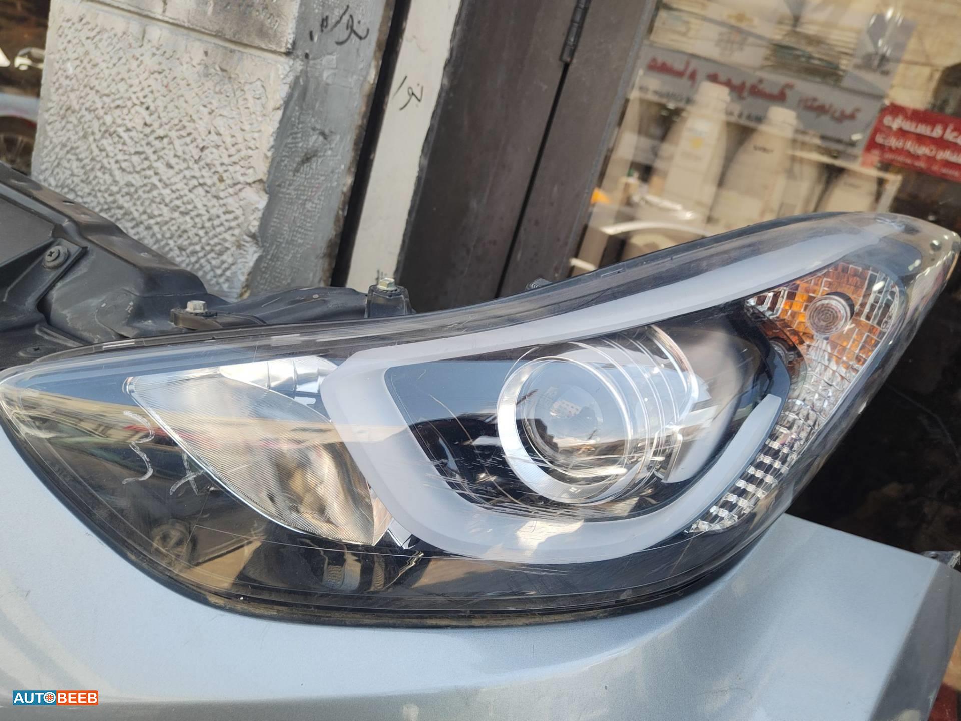 ضوء امامي شمال هيونداي افانتي md 2013 2014