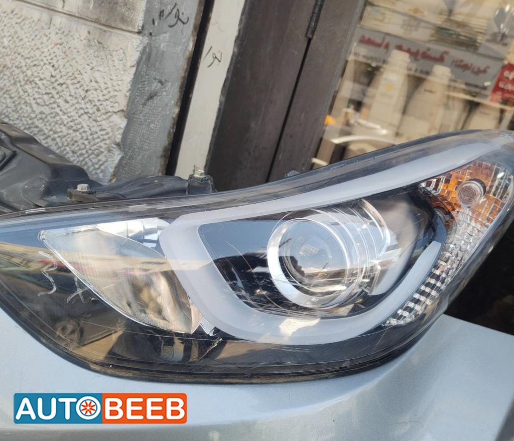 ضوء امامي شمال هيونداي افانتي md 2013 2014