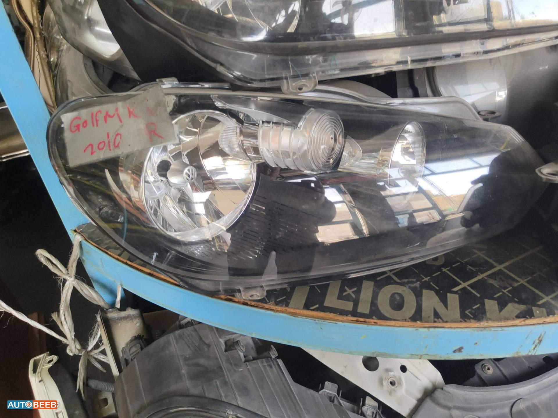 ضوء امامي يمين شمال فولكس فاجن جولف mk6 2009 2010