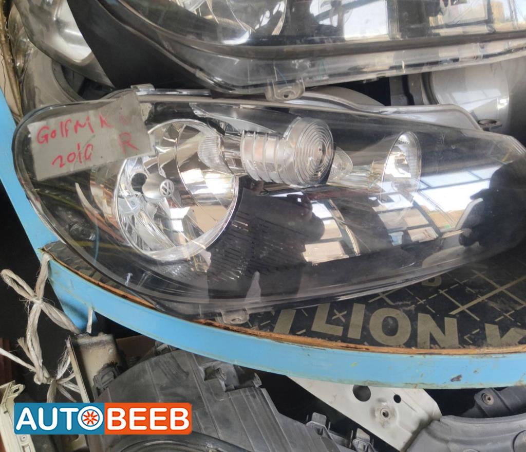 ضوء امامي يمين شمال فولكس فاجن جولف mk6 2009 2010