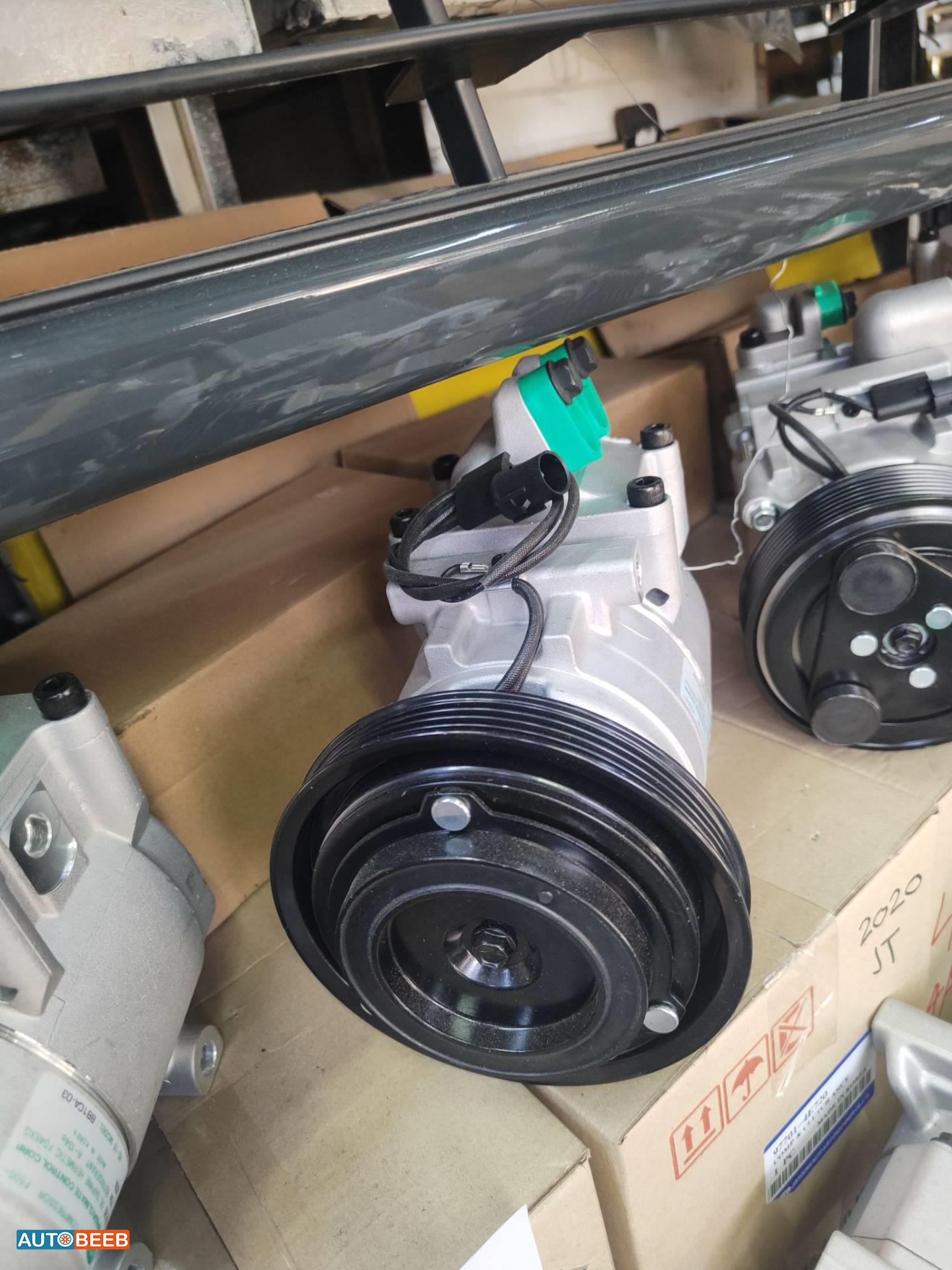 كومبرصر مكيف كيا بنجو 3 ابيض 2004 2005 2006 2007