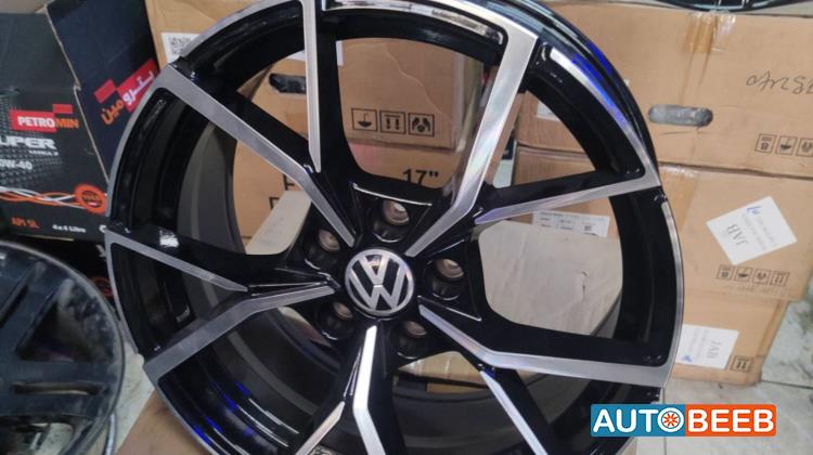 طقم جنطات فولكس فاجن e جولف قياس 17 